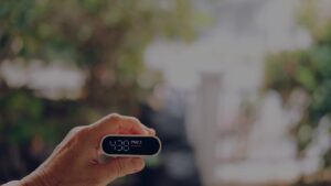 poor air quality being measured